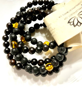 Sale Ebony and lava with citrine